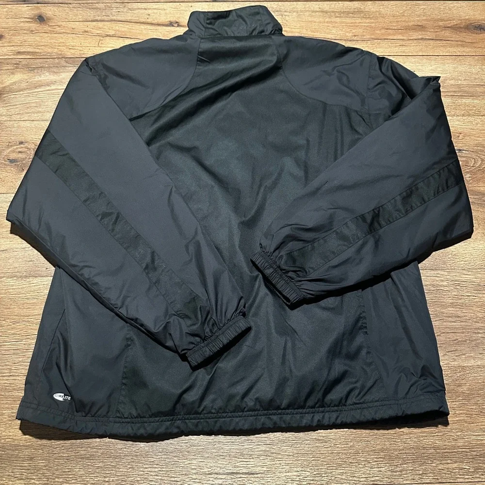 Vintage Adidas Black Windbreaker Jacket Mens Large 3-Stripe Climalite 478573